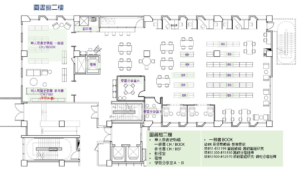 圖書館二樓平面圖